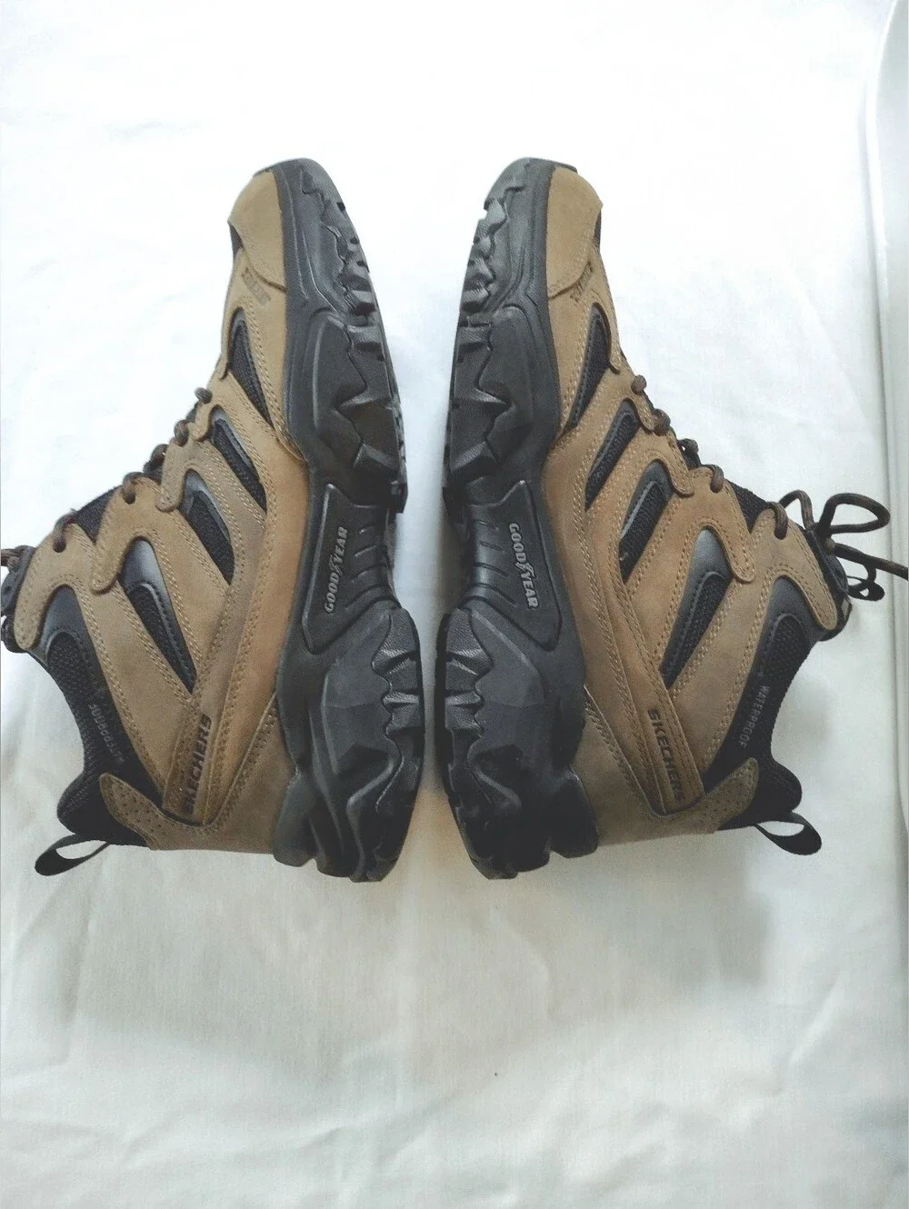 New Mens Sketchers Waterproof Relaxed Fit Terraform-Emmet Leather Hiking Boots